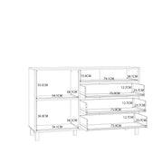 Grafton 1 Door 3 Drawer Chest In Cream and Oak – image 12
