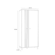 Grafton 2 Door Wardrobe In Cream and Oak – image 8
