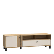 Grafton TV Unit n Cream and Oak – image 1