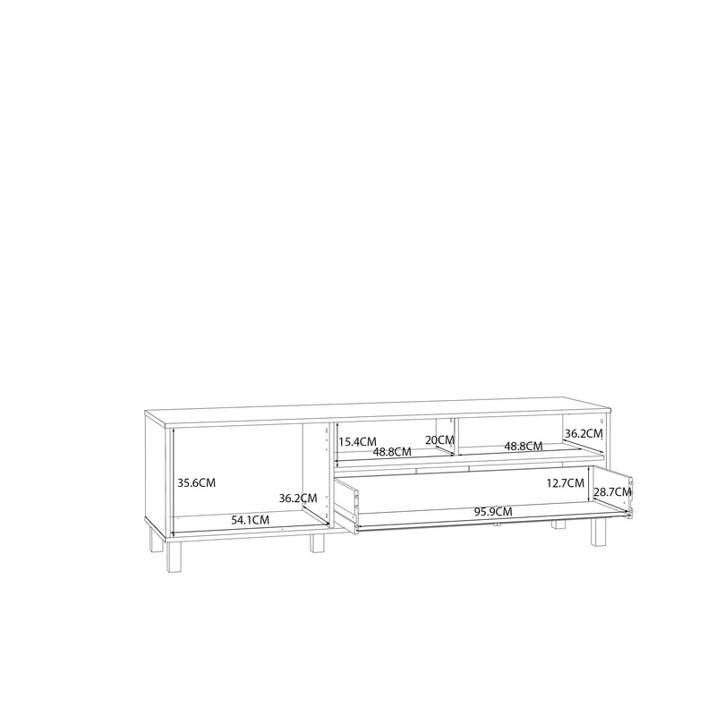 Grafton TV Unit n Cream and Oak – image 11