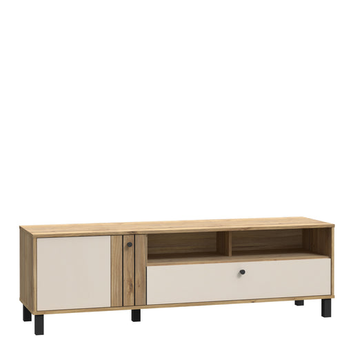 Grafton TV Unit n Cream and Oak – image 1