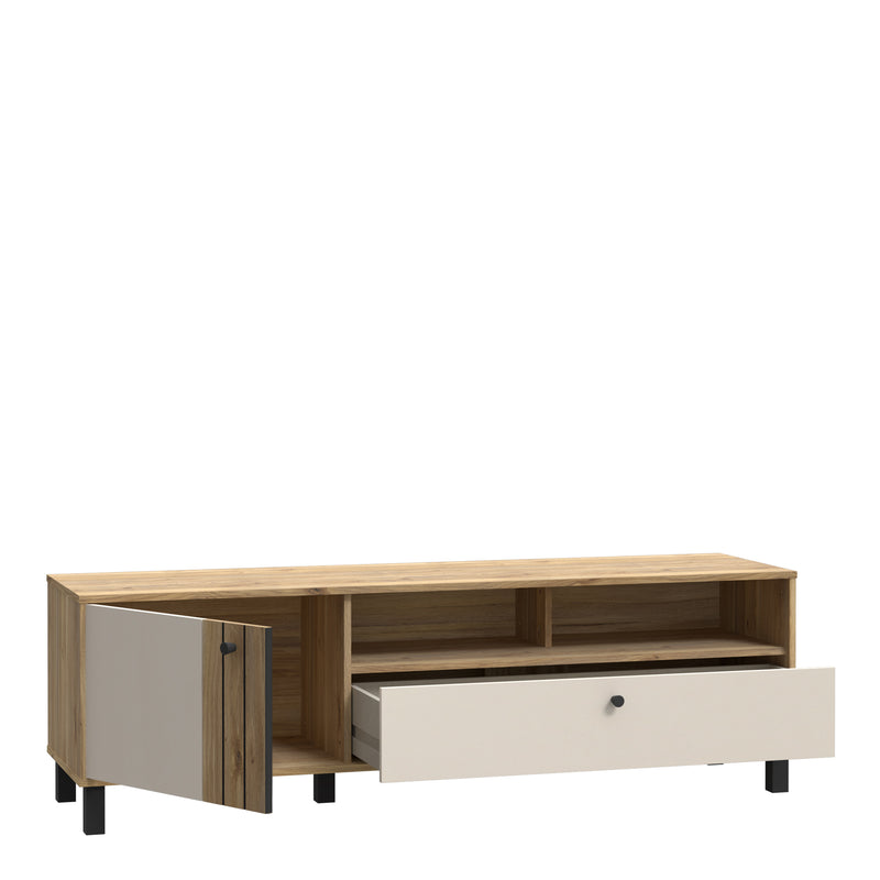 Grafton TV Unit n Cream and Oak – image 3