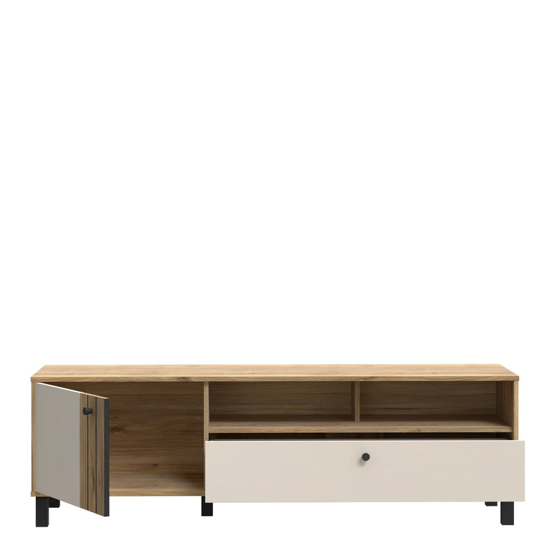 Grafton TV Unit n Cream and Oak – image 4