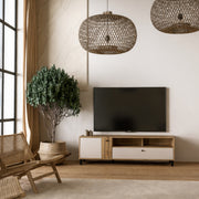 Grafton TV Unit n Cream and Oak – image 6