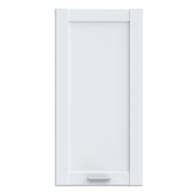 Lokko Hanging Cupboard with 1 Door & Silver Handle in White – image 2