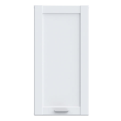 Lokko Hanging Cupboard with 1 Door & Silver Handle in White – image 2