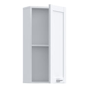 Lokko Hanging Cupboard with 1 Door & Silver Handle in White – image 3