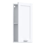 Lokko Hanging Cupboard with 1 Door & Silver Handle in White – image 4