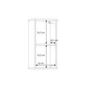 Lokko Hanging Cupboard with 1 Door & Silver Handle in White – image 9