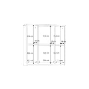 Lokko Hanging Cupboard with 3 Mirror Doors in White – image 11