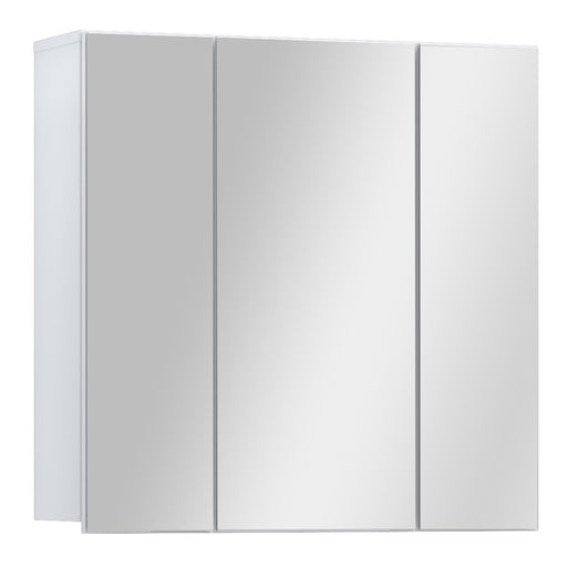 Lokko Hanging Cupboard with 3 Mirror Doors in White – image 1