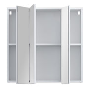Lokko Hanging Cupboard with 3 Mirror Doors in White – image 4
