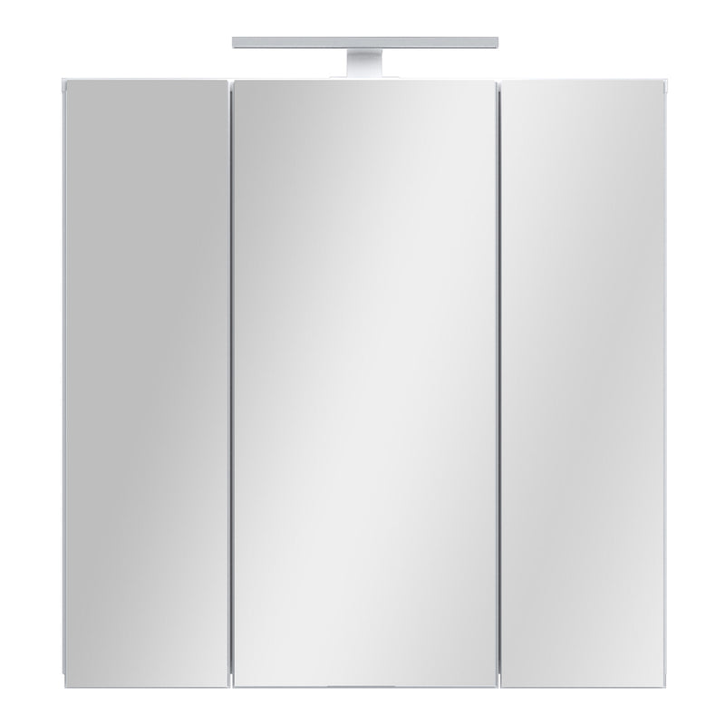 Lokko Hanging Cupboard with 3 Mirror Doors in White – image 5