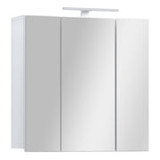 Lokko Hanging Cupboard with 3 Mirror Doors in White – image 6