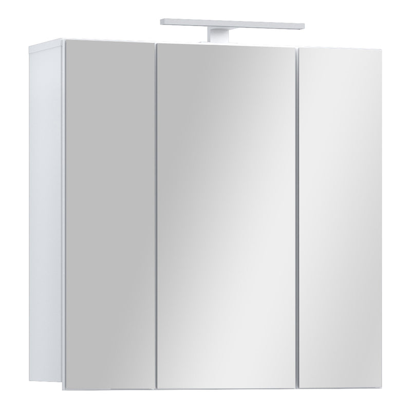 Lokko Hanging Cupboard with 3 Mirror Doors in White – image 6