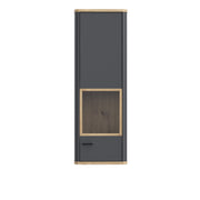 Klara Display Cabinet with 1 Glass Door in Grey and Oak – image 2