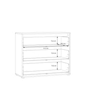 Orkney 3 Drawer Chest in Mauvella Oak – image 10