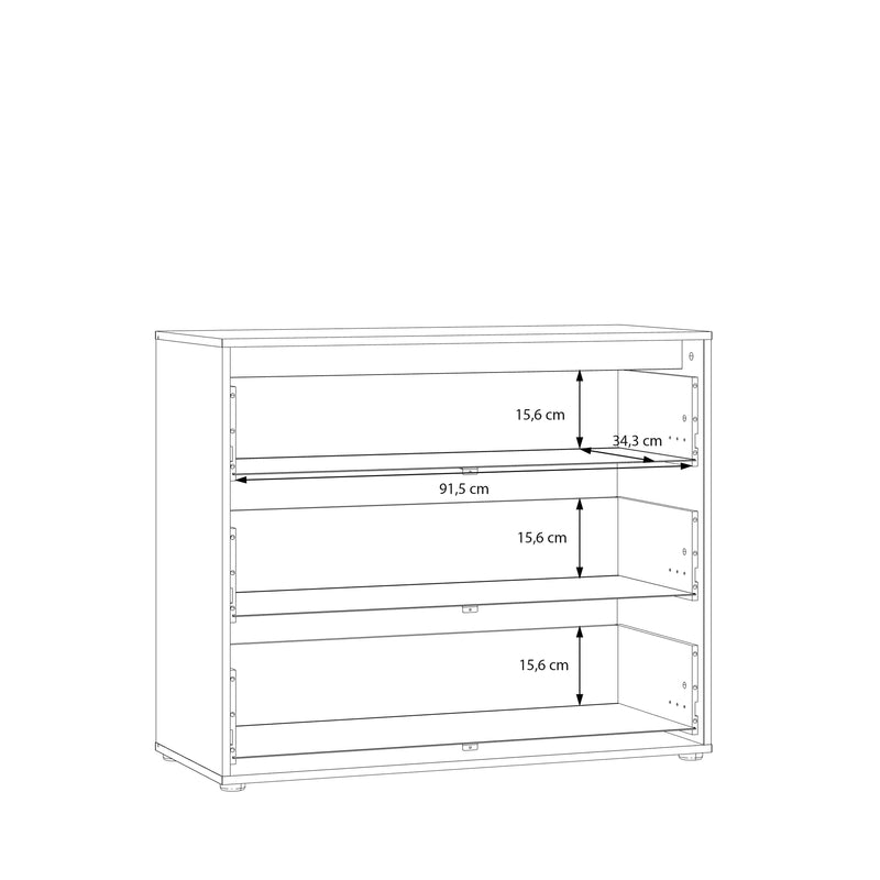 Orkney 3 Drawer Chest in Mauvella Oak – image 10