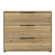 Orkney 3 Drawer Chest in Mauvella Oak – image 2