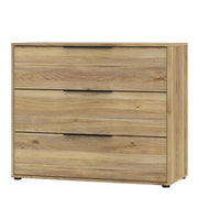 Orkney 3 Drawer Chest in Mauvella Oak – image 3