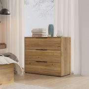 Orkney 3 Drawer Chest in Mauvella Oak – image 6