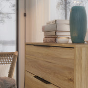 Orkney 3 Drawer Chest in Mauvella Oak – image 8