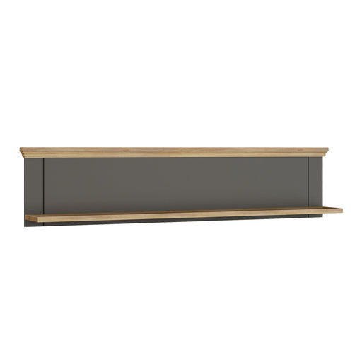 Pontypool Wall Shelf in Grey and Mauvella Oak – image 1