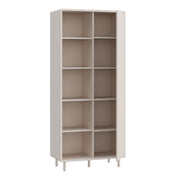 Playly Tall Storage Cabinet with Door/Open Shelving in Sand – image 3