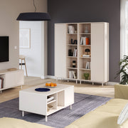 Playly Tall Storage Cabinet with Door/Open Shelving in Sand – image 6