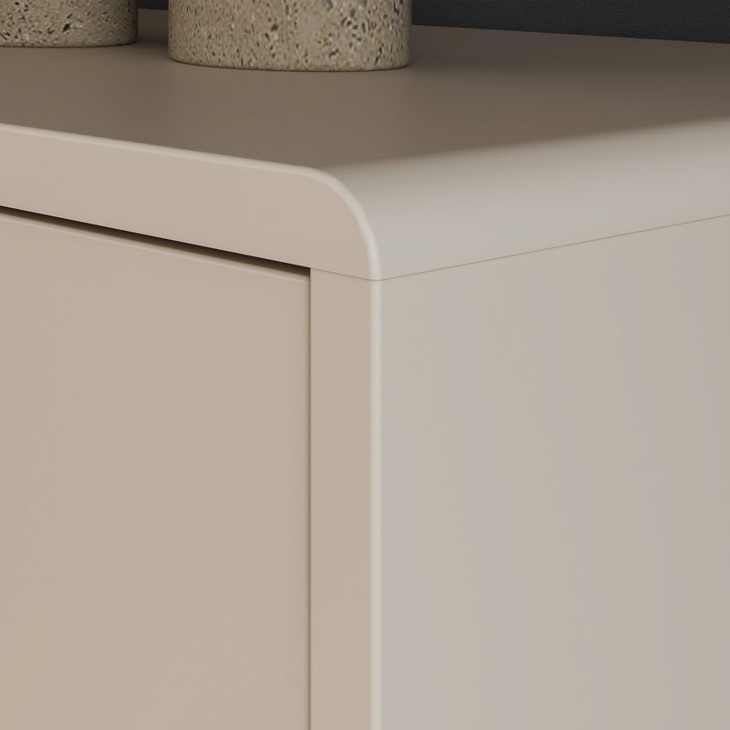 Playly Tall Storage Cabinet with Door/Open Shelving in Sand – image 7
