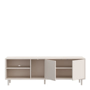 Playly TV Unit with Open Shelving and 2-Door Storage in Sand – image 4