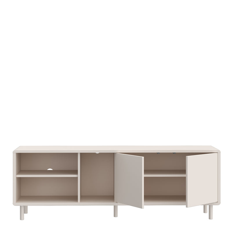 Playly TV Unit with Open Shelving and 2-Door Storage in Sand – image 4