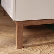 Wensley 2 Drawer Bedside Chest in Light Grey and Oak – image 9