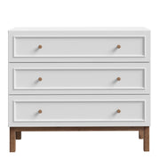 Wensley 3 Drawer Chest in Light Grey and Oak – image 2