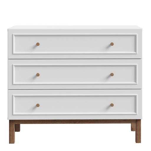 Wensley 3 Drawer Chest in Light Grey and Oak – image 2