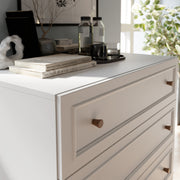 Wensley 3 Drawer Chest in Light Grey and Oak – image 8