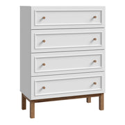 Wensley 4 Drawer Chest in Light Grey and Oak – image 1