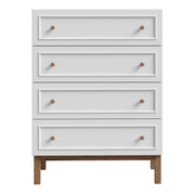 Wensley 4 Drawer Chest in Light Grey and Oak – image 2