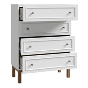 Wensley 4 Drawer Chest in Light Grey and Oak – image 3