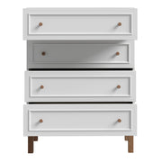 Wensley 4 Drawer Chest in Light Grey and Oak – image 4