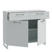 Sali 2 Door 2 Drawer Chest – Grey – image 3