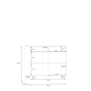 Sali 2 Door 2 Drawer Chest – Grey – image 9