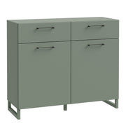 Sali 2 Door 2 Drawer Chest – Sage Green – image 1