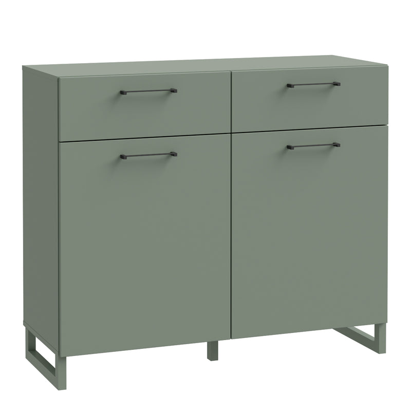 Sali 2 Door 2 Drawer Chest – Sage Green – image 1