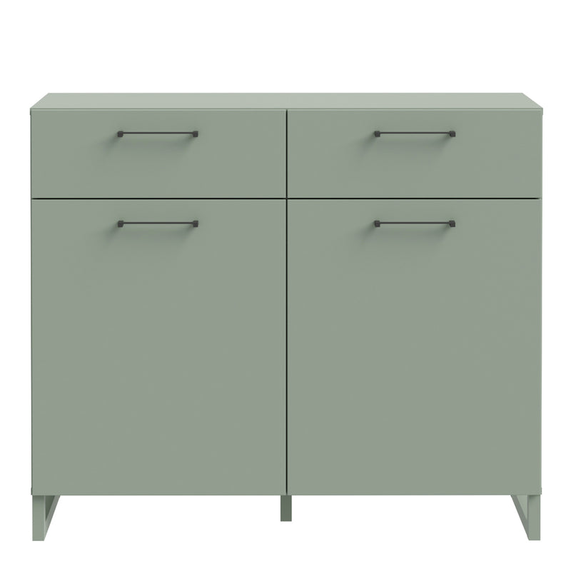 Sali 2 Door 2 Drawer Chest – Sage Green – image 2