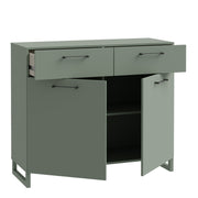 Sali 2 Door 2 Drawer Chest – Sage Green – image 3