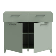 Sali 2 Door 2 Drawer Chest – Sage Green – image 4
