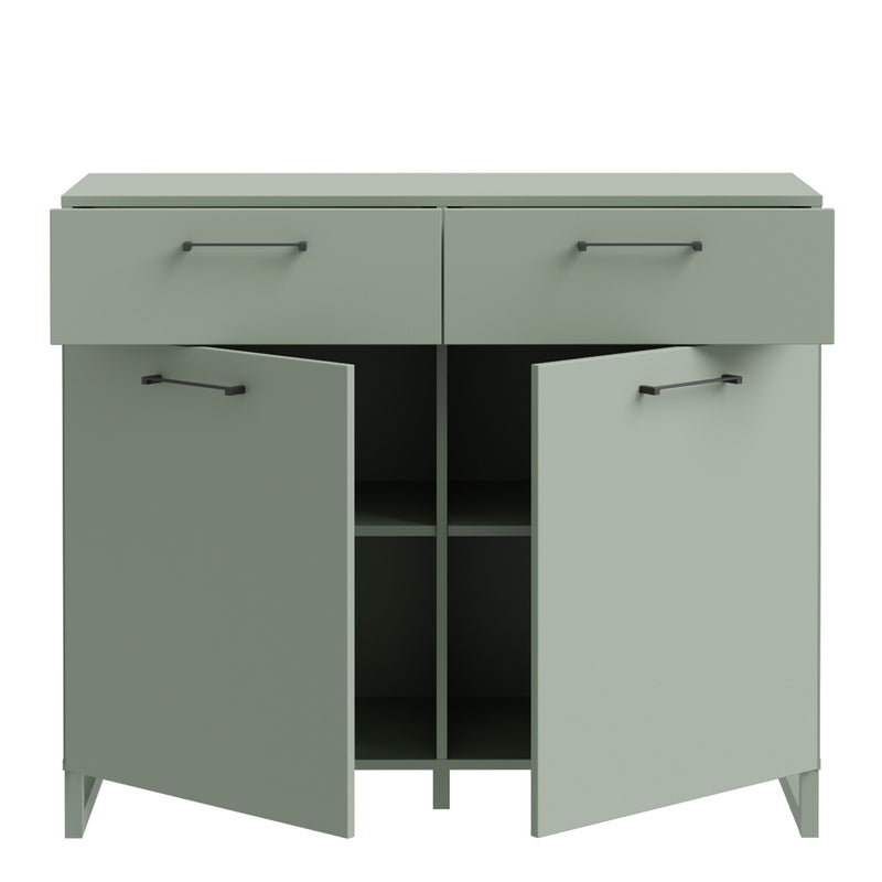 Sali 2 Door 2 Drawer Chest – Sage Green – image 4