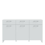 Sali 3 Door 3 Drawer Chest in Light – Grey – image 2
