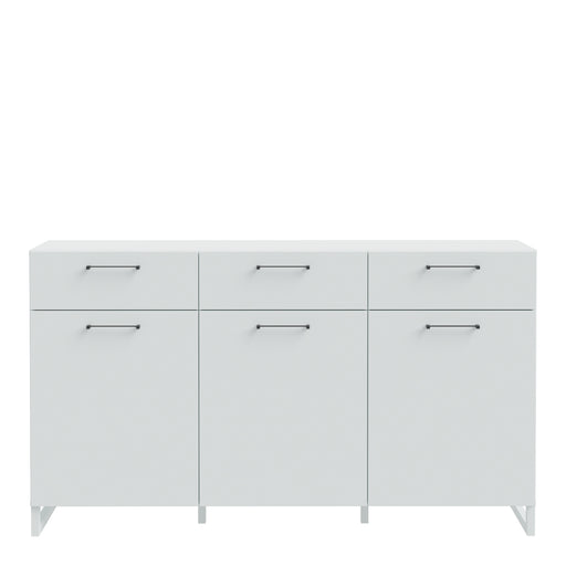Sali 3 Door 3 Drawer Chest in Light – Grey – image 2